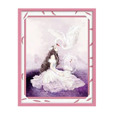 Maxbell DIY 5D Diamond Painting Swan Princess Embroidery Cross Stitch Home Decor Collectibles