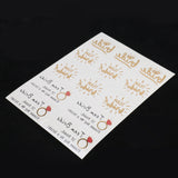 Maxbell Bachelorette Party Waterproof Temporary Flash Tattoo Stickers Red diamond