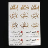 Maxbell Bachelorette Party Waterproof Temporary Flash Tattoo Stickers Red diamond