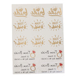 Maxbell Bachelorette Party Waterproof Temporary Flash Tattoo Stickers Red diamond