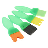 Maxbell 4 Pieces Sponge Paint Brush Seal Sponge Brush Plastic Handle Kids Painting Tool