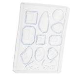 Maxbell Clear Silicone Earring Pendant Mold Tray For Resin Jewelry Making Tools