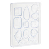 Maxbell Clear Silicone Earring Pendant Mold Tray For Resin Jewelry Making Tools