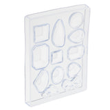 Maxbell Clear Silicone Earring Pendant Mold Tray For Resin Jewelry Making Tools