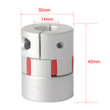 Maxbell 1pc 30x 40mm Flexible Jaw Coupler CNC Shaft Spider Stepper Motor Coupling 30x 40