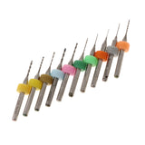 Maxbell PCB Printed Circuit Board Carbide Micro Drill Bits Fine Attachment 0.3-1.2mm Colour-Coded