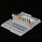 Maxbell PCB Printed Circuit Board Carbide Micro Drill Bits Fine Attachment 0.3-1.2mm Colour-Coded