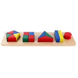 Maxbell Children Developing Toy Montessori Geometry Block Wooden Stacking Toys Gifts