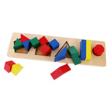 Maxbell Children Developing Toy Montessori Geometry Block Wooden Stacking Toys Gifts
