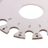 Maxbell Round Shaped Wire Gauge Diameter Gage Metal Metric Inch Inspection Precision Measuring Hand Tools
