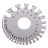 Maxbell Round Shaped Wire Gauge Diameter Gage Metal Metric Inch Inspection Precision Measuring Hand Tools