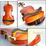 Maxbell Wooden Violin Shoulder Rest with Soft Foam Fully Adjustable for 3/4 4/4 Violin Parts