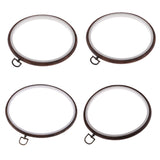 Maxbell Embroidery Hoops Wooden Circle Cross Stitch Hoop Ring Set for Sewing Craft Tools 11CM