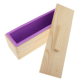 Maxbell Multi-functional Rectangular Silicone Loaf Toast Bread Pastry Backing Cake Soap Handmade Mold Crafts Moulds 900ml Purple