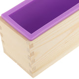 Maxbell Multi-functional Rectangular Silicone Loaf Toast Bread Pastry Backing Cake Soap Handmade Mold Crafts Moulds 900ml Purple