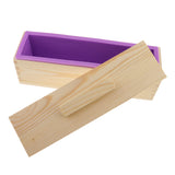 Maxbell Multi-functional Rectangular Silicone Loaf Toast Bread Pastry Backing Cake Soap Handmade Mold Crafts Moulds 900ml Purple