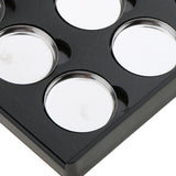Maxbell Cosmetic Black Empty Magnetic Palette Box Concealer Blush Eyeshadow Pressed Powder Makeup Case Organizer with 12 Pigment Tin Pots Pans