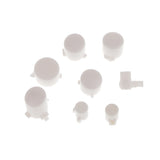 Maxbell Replacement L R D-pad Cap Button Mod Set Case for Xbox One Console Controller White