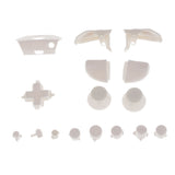 Maxbell Replacement L R D-pad Cap Button Mod Set Case for Xbox One Console Controller White
