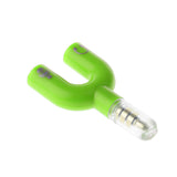 Maxbell 3.5mm Stereo Splitter Audio to Mic Headset Jack Plug Adapter for Smartphone Green