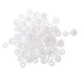 Maxbell Pack of 50 Screw Cup Cover Caps Flip Tops For 6g / 8g Screws White