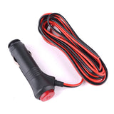 Maxbell 12V 24V Male Car Cigarette Lighter Socket Plug Connector On Off Switch 3m