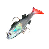 Maxbell 8cm 3D Eyes Artificial Lures Life-like Fishing Lures Minnow Baits with Hooks