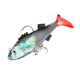 Maxbell 8cm 3D Eyes Artificial Lures Life-like Fishing Lures Minnow Baits with Hooks