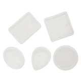 Maxbell 5Pcs Types Silicone Charm Pendant DIY Molds Jewelry Making Tools Moulds with Hole