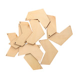 Maxbell Pack of 10 Geometric Arrows Wood Shapes Charms for DIY Woodcrafts 6.1*4.5cm