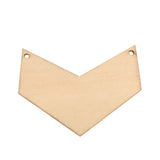 Maxbell Pack of 10 Geometric Arrows Wood Shapes Charms for DIY Woodcrafts 6.1*4.5cm