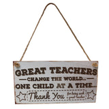 Maxbell Great  Teacher Wooden Sign Wall Home Decorations Special Teacher Gifts