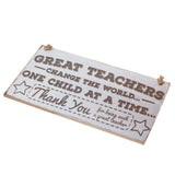 Maxbell Great  Teacher Wooden Sign Wall Home Decorations Special Teacher Gifts