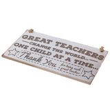 Maxbell Great  Teacher Wooden Sign Wall Home Decorations Special Teacher Gifts