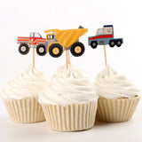 Maxbell 24pcs Stylish Wedding Birthday Baking Supply Car Model Cake Decor Inserted Card
