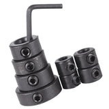 Maxbell 8x Drill Bit Depth Stop Collar Ring Positioner Dowel Shaft Chuck Hex Wrench 3/4/5/6/8/10/12/16mm