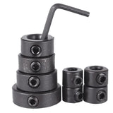 Maxbell 8x Drill Bit Depth Stop Collar Ring Positioner Dowel Shaft Chuck Hex Wrench 3/4/5/6/8/10/12/16mm