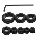 Maxbell 8x Drill Bit Depth Stop Collar Ring Positioner Dowel Shaft Chuck Hex Wrench 3/4/5/6/8/10/12/16mm