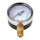 Maxbell 1.5'' Face Air Oil Water Pressure Gauge 1/8'' NPT 0-200 PSI Manometer 0-14 Bar