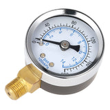 Maxbell 1.5'' Face Air Oil Water Pressure Gauge 1/8'' NPT 0-200 PSI Manometer 0-14 Bar