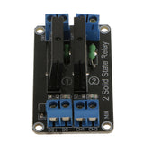 Maxbell 5V 2CH Channel Solid State Relay Module Board Low Level Trigger for Arduino Uno Duemilanove MEGA