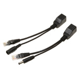 Maxbell POE Adapter Cable Tape Screened POE Switch Cable POE Splitter Injector Power supply 12V Synthesizer Separator Combiner 2pcs/pair