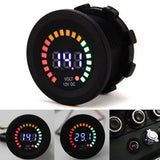 Maxbell DC 12Volt Car Motorbike Universal 5~15V Range Voltmeter with Bue LED Digital Display Function