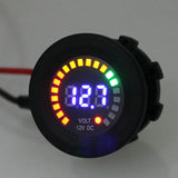 Maxbell DC 12Volt Car Motorbike Universal 5~15V Range Voltmeter with Bue LED Digital Display Function