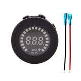 Maxbell DC 12Volt Car Motorbike Universal 5~15V Range Voltmeter with Bue LED Digital Display Function
