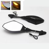 Maxbell 1 Pair Rearview Side Mirrors With LED Turn Signal Light for Honda CBR600/1000 Motorcycle Replacement Body Parts