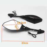 Maxbell 1 Pair Rearview Side Mirrors With LED Turn Signal Light for Honda CBR600/1000 Motorcycle Replacement Body Parts