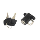 Maxbell Universal Motorcycle Motorbike Bike Helmet Lock Hanger Hook & 2 Keys Black