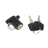 Maxbell Universal Motorcycle Motorbike Bike Helmet Lock Hanger Hook & 2 Keys Black