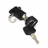 Maxbell Universal Motorcycle Motorbike Bike Helmet Lock Hanger Hook & 2 Keys Black